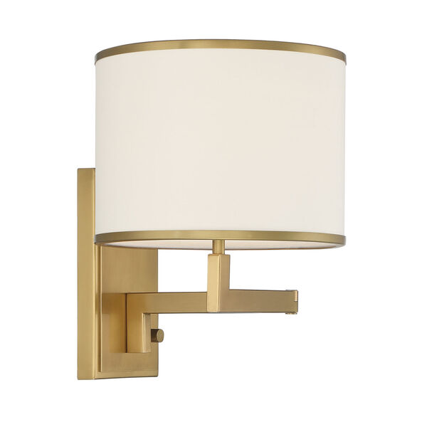 Madison Aged Brass One-Light Wall Sconce, image 1