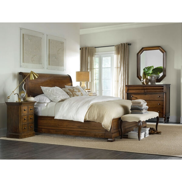Archivist King Sleigh Bed with Low Footboard, image 2
