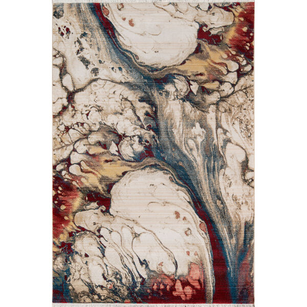 Studio Abstract Multicolor Rectangular: 7 Ft. 6 In. x 9 Ft. 6 In. Rug, image 1