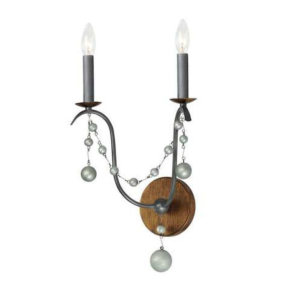 Formosa Golden Noir Two-Light Wall Sconce, image 1