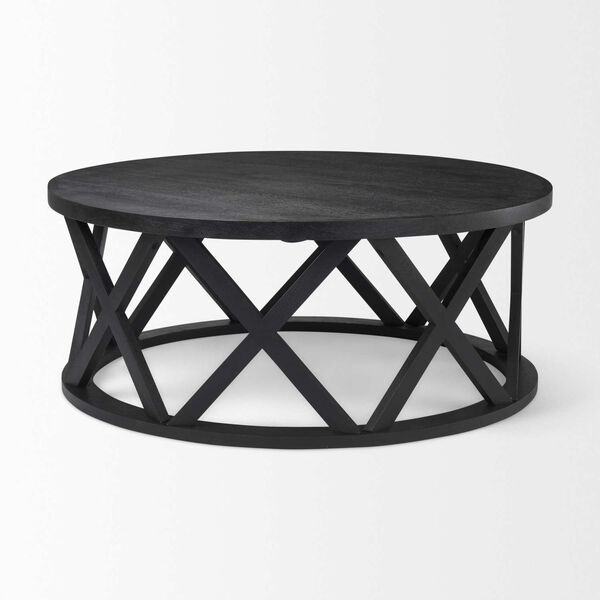 Forsey Black Round Coffee Table, image 2