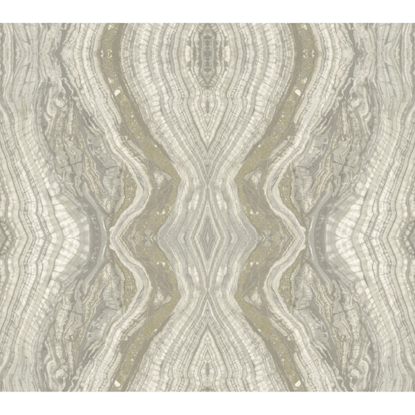 Kaleidoscope Stonework Light Gray Peel and Stick Wallpaper, image 2