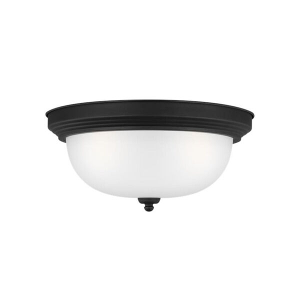 Geary Midnight Black Three-Light Ceiling Flush Mount without Bulbs, image 2