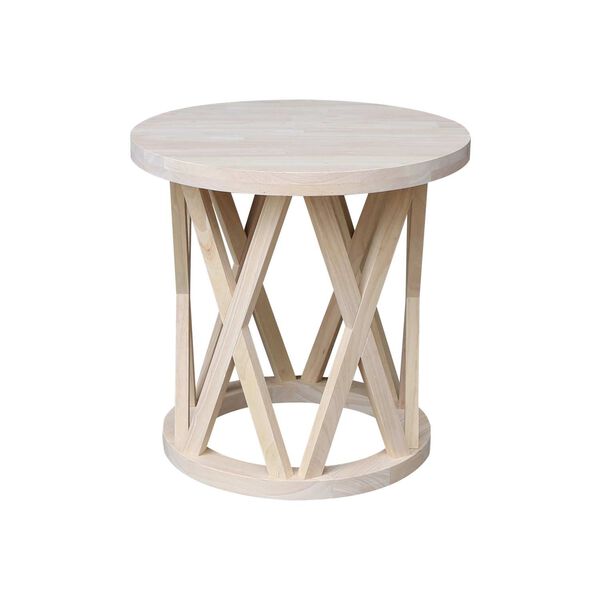 Natural Round Ceylon End Table, image 3