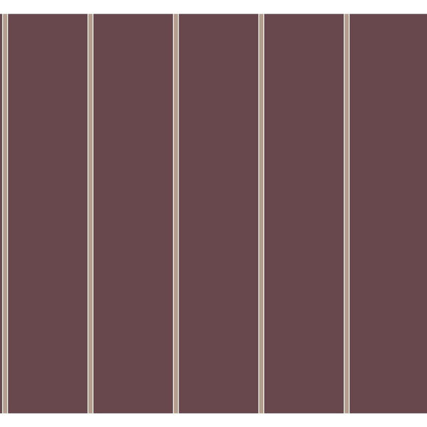 Stripes Resource Library Burgundy Social Club Stripe Wallpaper – SAMPLE SWATCH ONLY, image 1