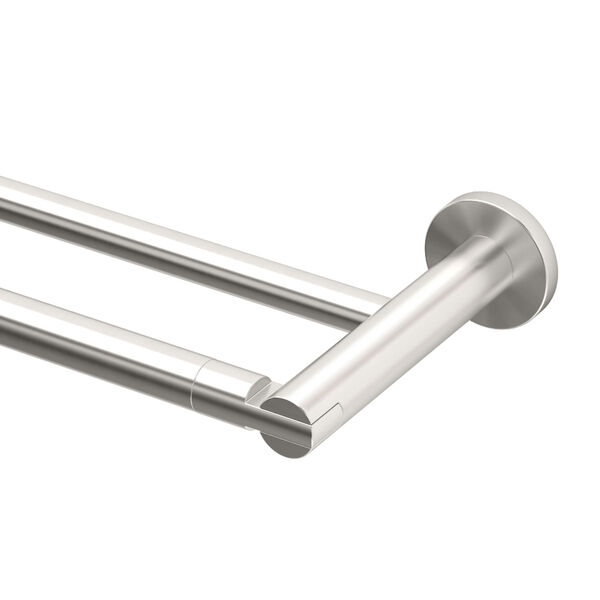 Channel Satin Nickel 24 Inch Double Towel Bar, image 2