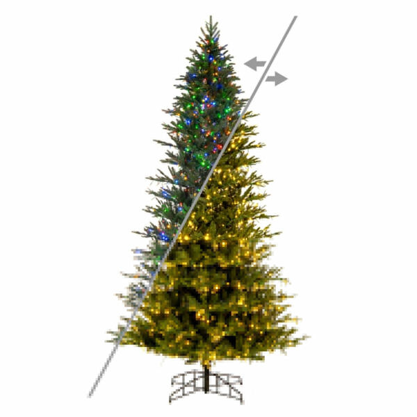 Kamas Fraser Fir Green 9 Ft. x 57 In. Artificial Christmas Tree with LED Color Changing Lights, image 3