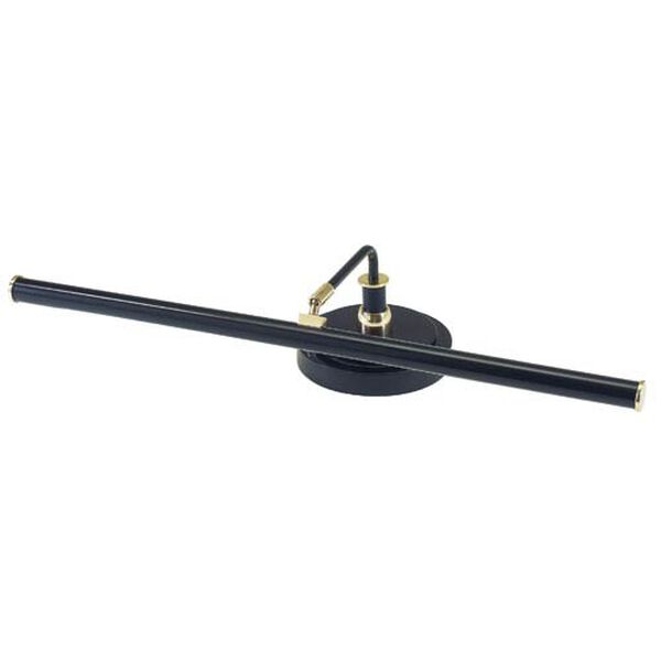Black and Brass 4-Inch LED Piano and Desk Lamp, image 1