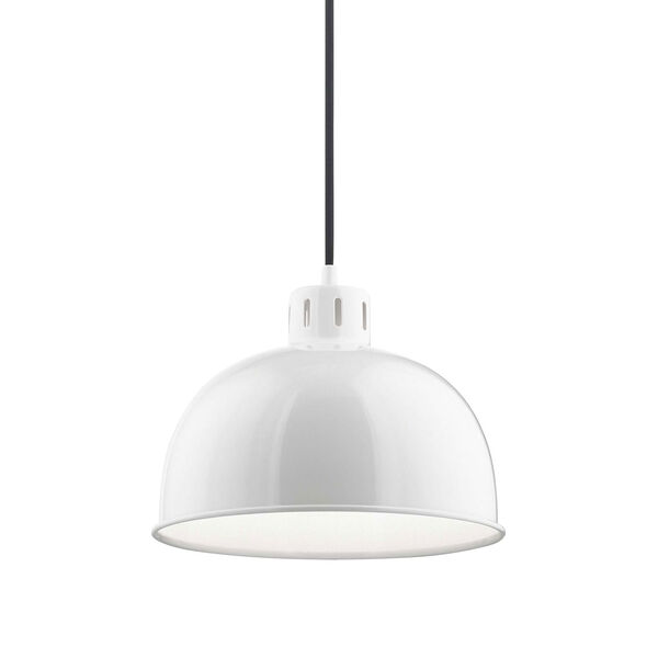 Zailey White12-Inch  One-Light Pendant, image 4