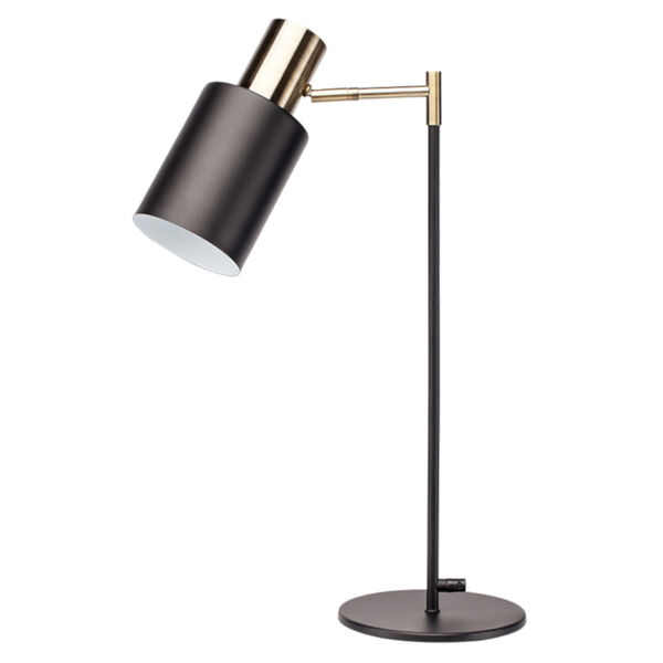 Lucca Matte Black One-Light Table Lamp, image 1