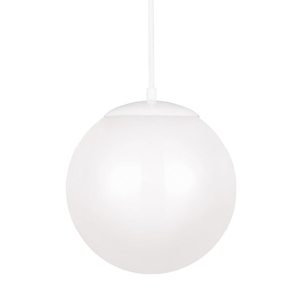 Cora Globe White 12-Inch LED Pendant, image 1