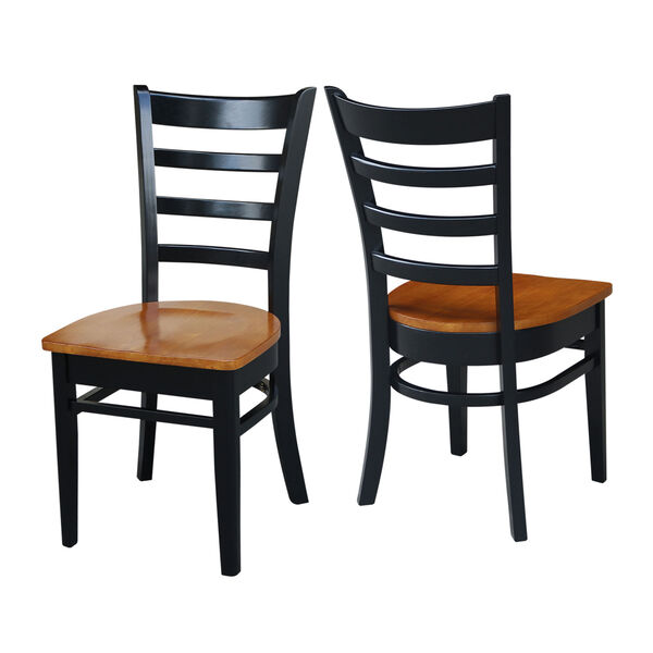 Black and Cherry Emily Side Chair, Set of 2, image 4