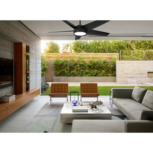 Chubby Coal 58-Inch Integrated LED Outdoor Ceiling Fan with Wi-Fi, image 3