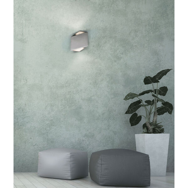 Alumilux AL Satin Aluminum Nine-Inch LED Outdoor Wall Mount, image 4