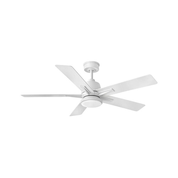 Alta Matte White 52-Inch LED Ceiling Fan, image 1