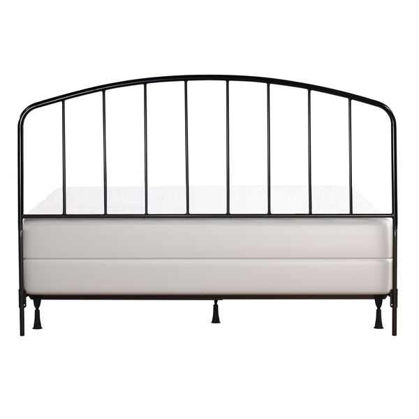 Tolland Black 61-Inch Metal Headboard with Arched Spindle Design and Frame, image 5