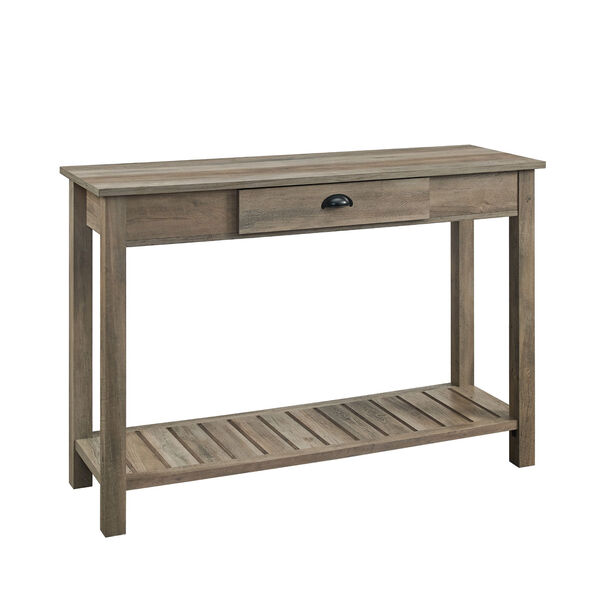 48-Inch Country Style Entry Console Table - Gray Wash, image 7