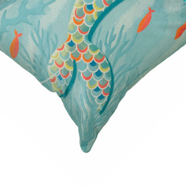 Illusions Ocean Liora Manne Mermaid At Heart Indoor-Outdoor Pillow, image 3