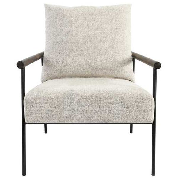 Ainsley Beige and Black Accent Chair, image 1