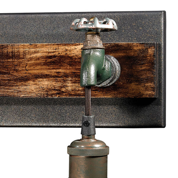River Station Multicolor Weathered Four-Light Wall Sconce, image 4