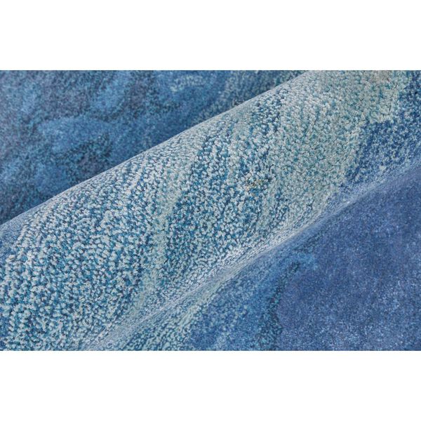 Anya Abstract Blue Ivory Rectangular 3 Ft. 6 In. x 5 Ft. 6 In. Area Rug, image 4