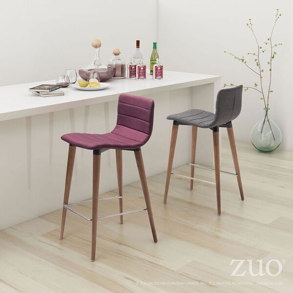 Jericho Counter Chair Gray, Set of Two, image 5