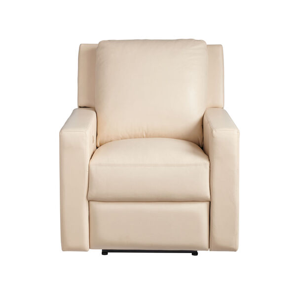 Carter Beige Moore Giles Leather Motion Chair, image 1