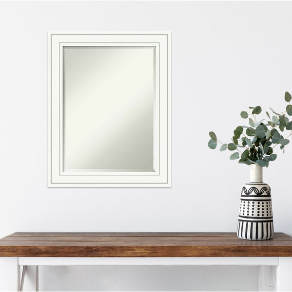 Craftsman White 23W X 29H-Inch Decorative Wall Mirror, image 3