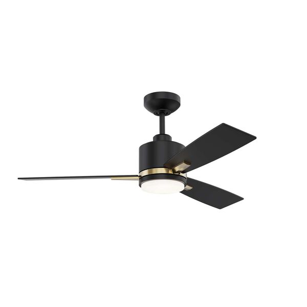 Nuvel Black Oilcan Brass 42-Inch Integrated LED Ceiling Fan, image 1