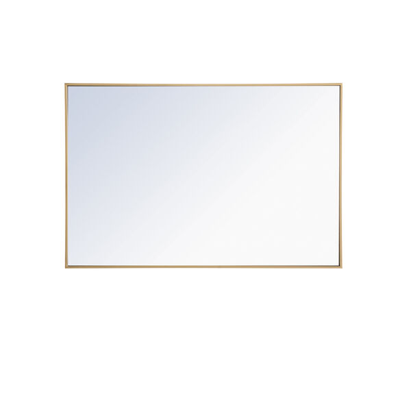 Eternity Brass 28-Inch Rectangular Mirror, image 6