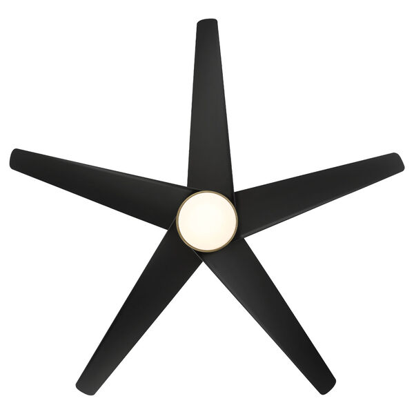 Viper Soft Brass Matte Black 60-Inch LED Smart Indoor Outdoor Ceiling Fan, image 5