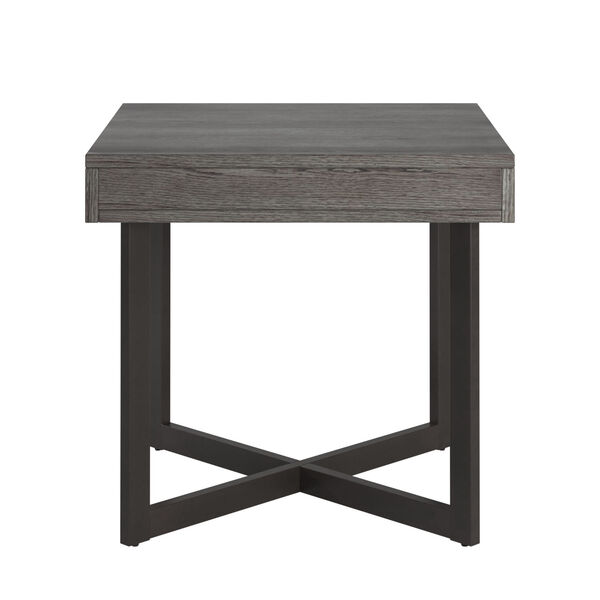 Hunter Gray End Table with One Drawer, image 4