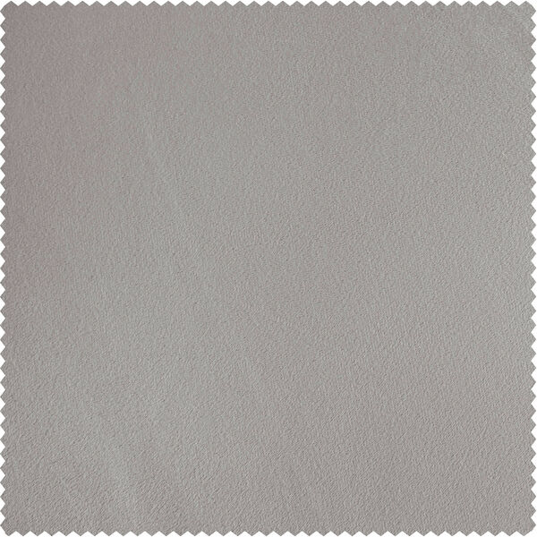 Cloud Grey Plush Velvet Curtain Single Panel, image 9