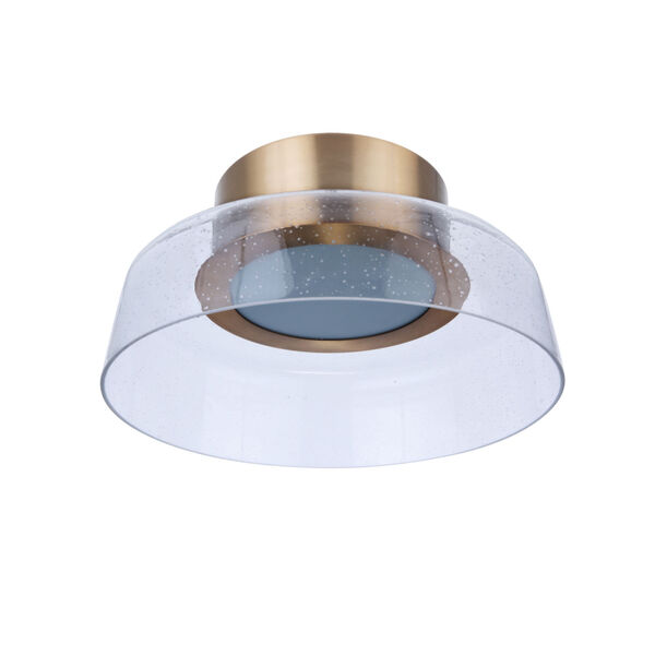 Centric Satin Brass 11-Inch LED Flushmount, image 1