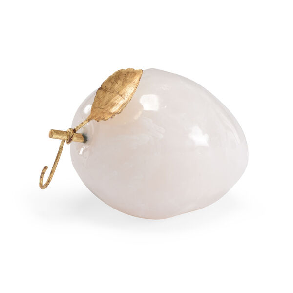 White and Gold Pear Home Decor, image 1