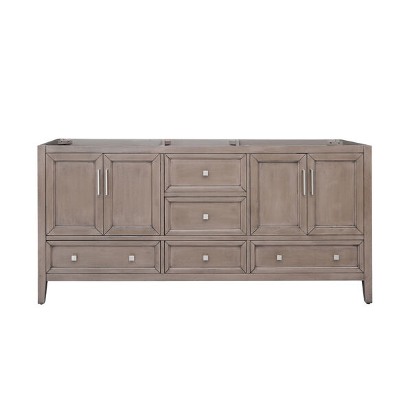 Everette Gray Oak 72-Inch Double Vanity Cabinet, image 1