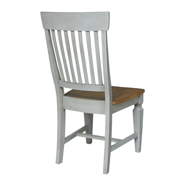 Vista Hickory Stone Slat Back Chair, Set of Two, image 6