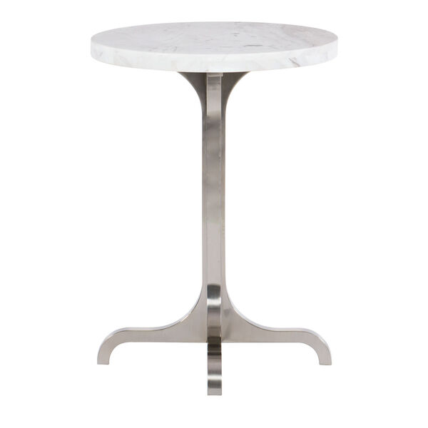 Decorage Stainless steel and Silver Mist  Chairside Table, image 1