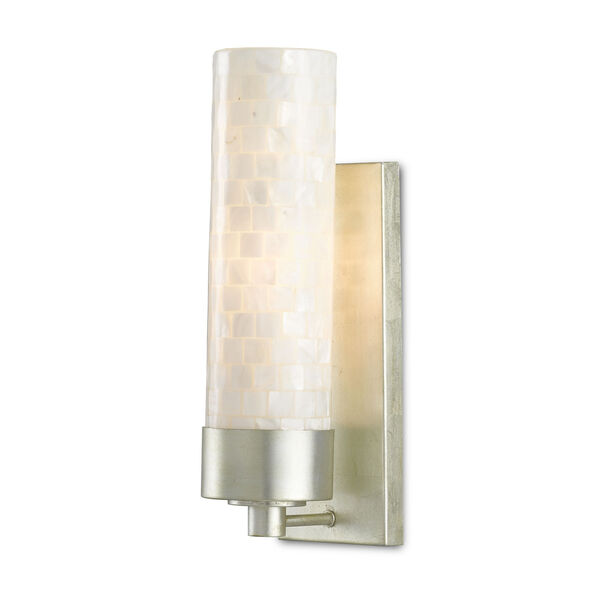 Abadan Pearl and Silver One-Light Wall Sconce, image 3