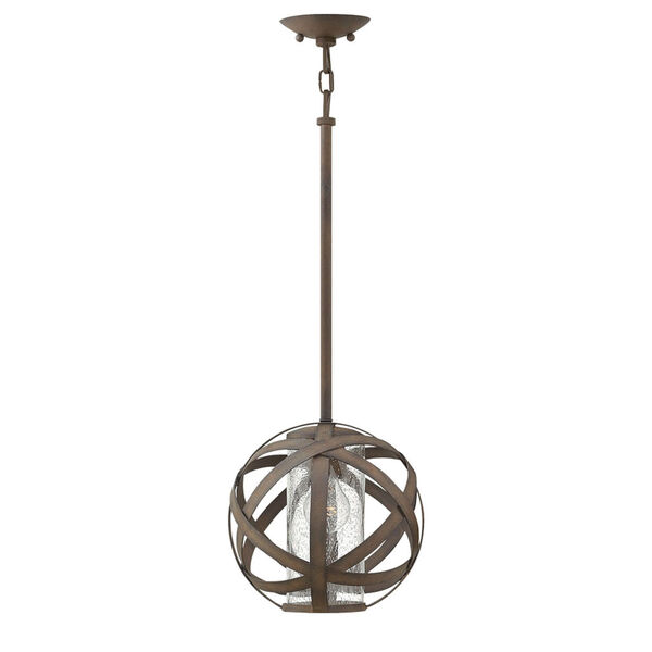 Carson Vintage Iron One-Light Outdoor 10-Inch Stem Hung Pendant, image 4