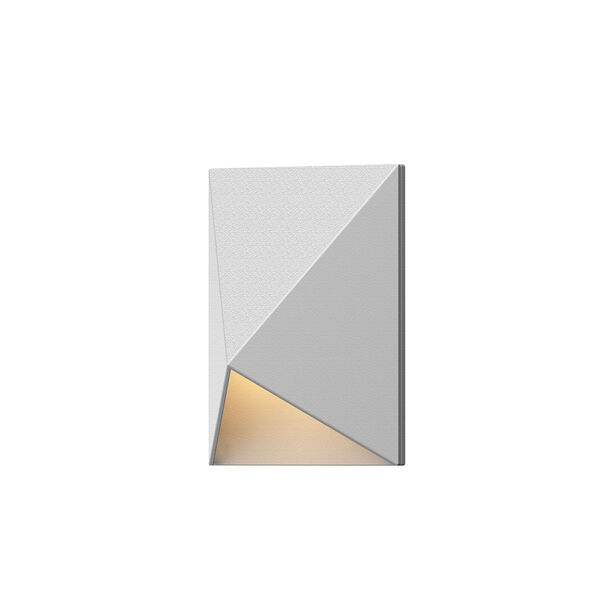 Inside-Out Triform Compact Textured White LED Wall Sconce, image 1