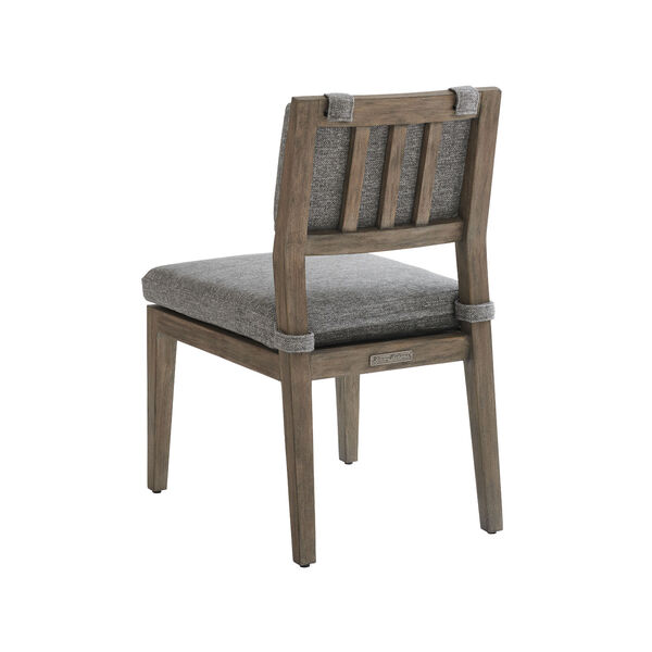 La Jolla Taupe, Gray and Patina upholstered Side Dining Chair, image 2