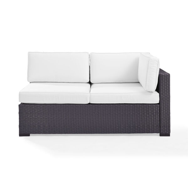 Biscayne Loveseat With Int. Arm With White Cushions, image 3