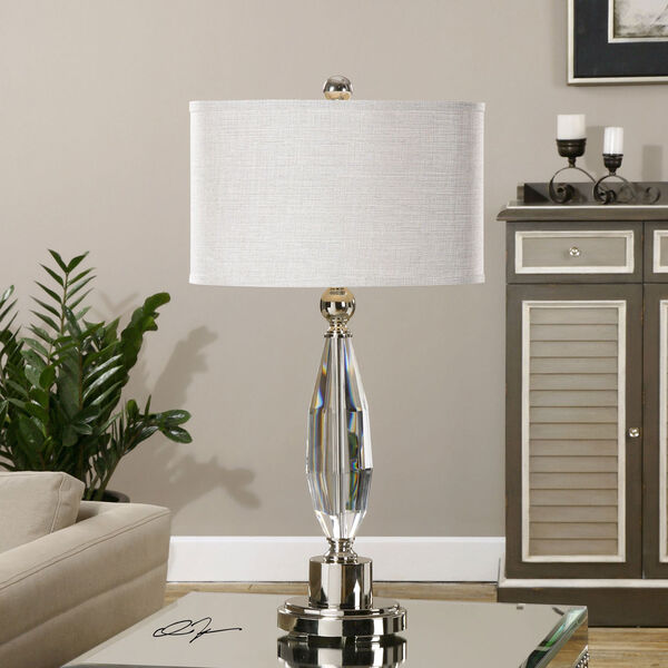 Torlino Clear Cut Crystal One-Light Table Lamp, image 2