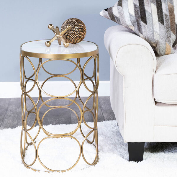 Talulah Oval Marble Accent Table, image 1