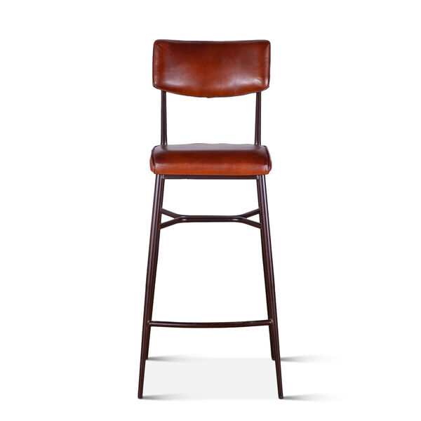 Hudson Brown and Black Bar Chair, image 1