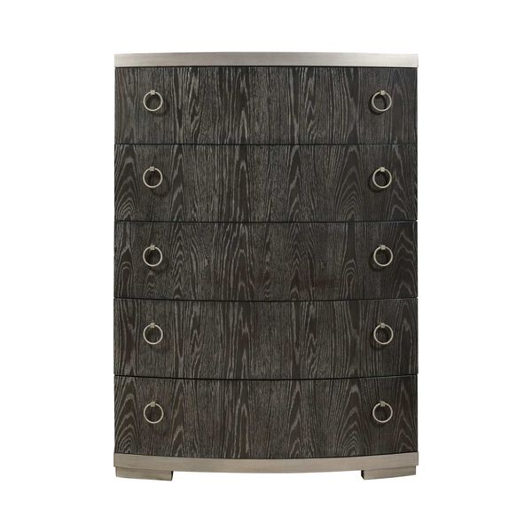 Eve Black Five Drawer Chest, image 2