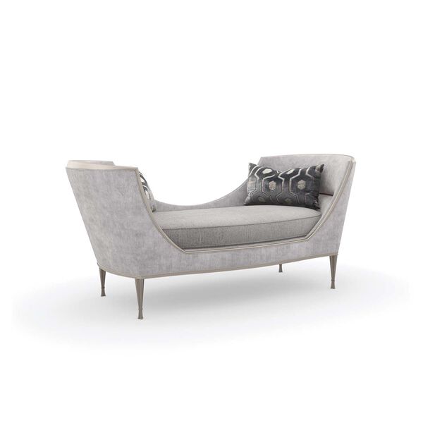 Caracole Upholstery Soft Silver Chaise, image 1