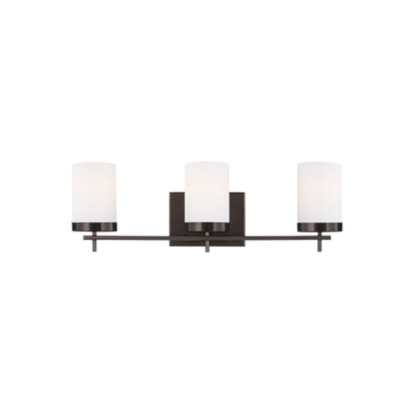 Loring Brushed Oil Rubbed Bronze Three-Light Wall Sconce, image 2