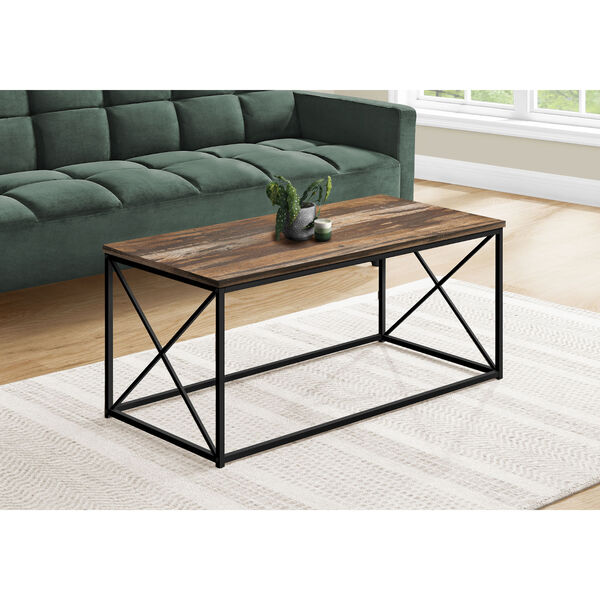 Brown and Black Coffee Table, image 2